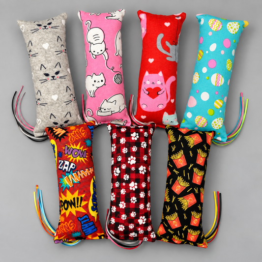 Cat Kicker Toy with Organic Potent Catnip - Cotton Cat Toy